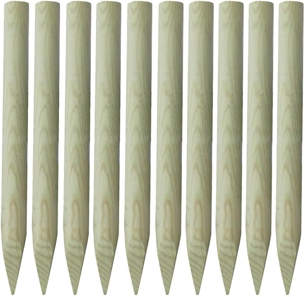Pali in legno di pino torniti ed impregnati in autoclave